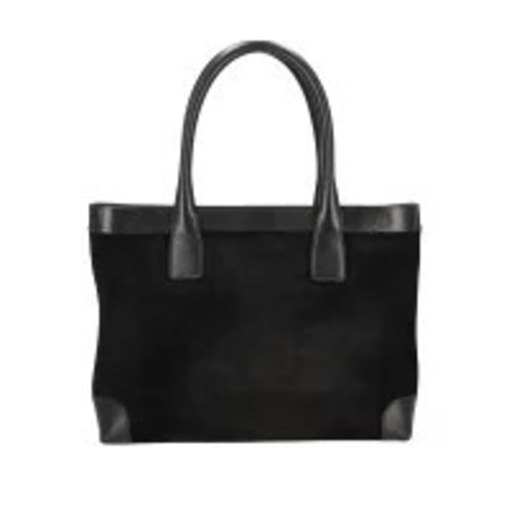 Gucci B Tote Sherry Suede Bag Black